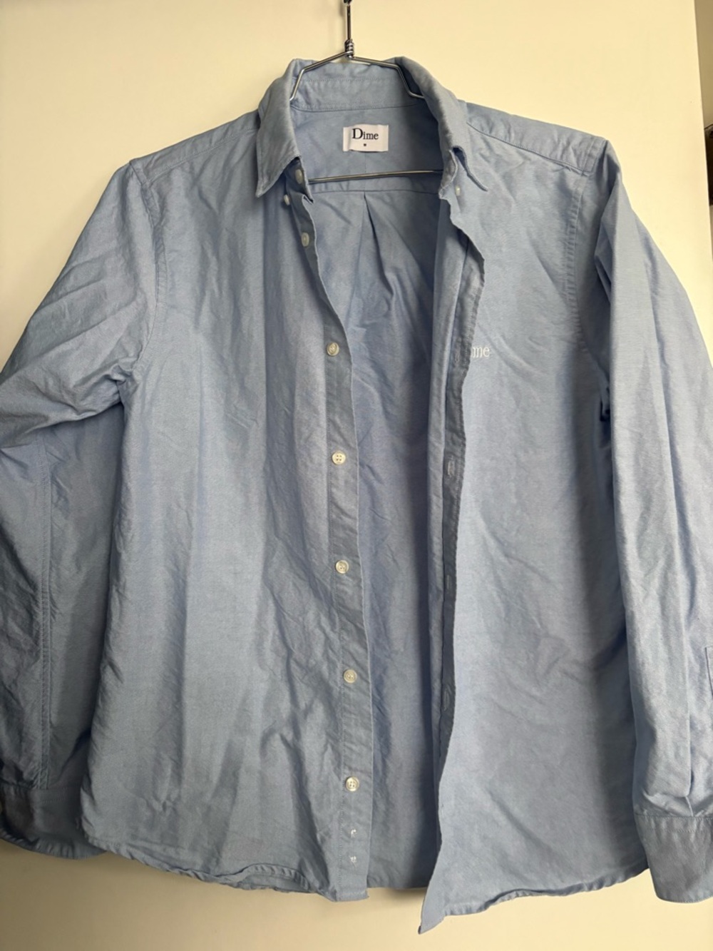 Dime Light Blue Oxford Button-Down Shirt- fits like small